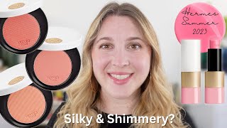 HERMES Shimmer Blushes & Satin Lip Enhancer | Rose Dore, Ambre, Cuivre & Rose Confetti