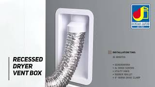 Recessed Dryer Vent Box  Installation: Dundas Jafine