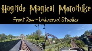 Hagrids Magical Motorbike Adventure Front Row! Universal Studios - Harry Potter Roller Coaster!