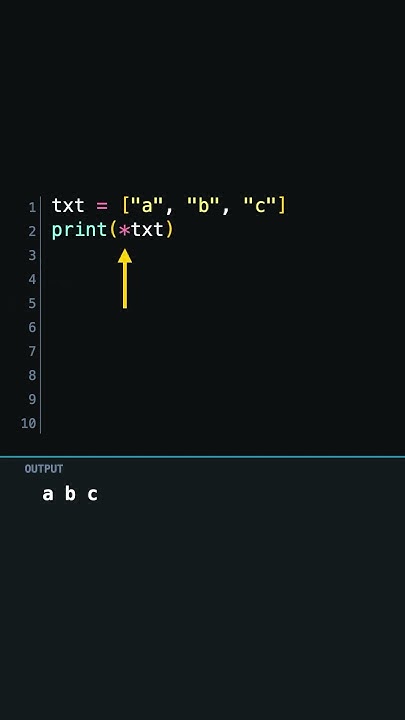 List unpacking in python - YouTube