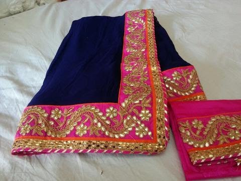 latest designer gotta patti work sarees with price/fashion9tv/price ...