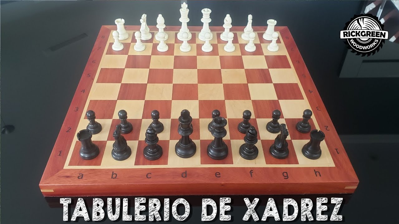 Tabuleiro de dama/xadrez em madeira veja como fazer..( Wooden