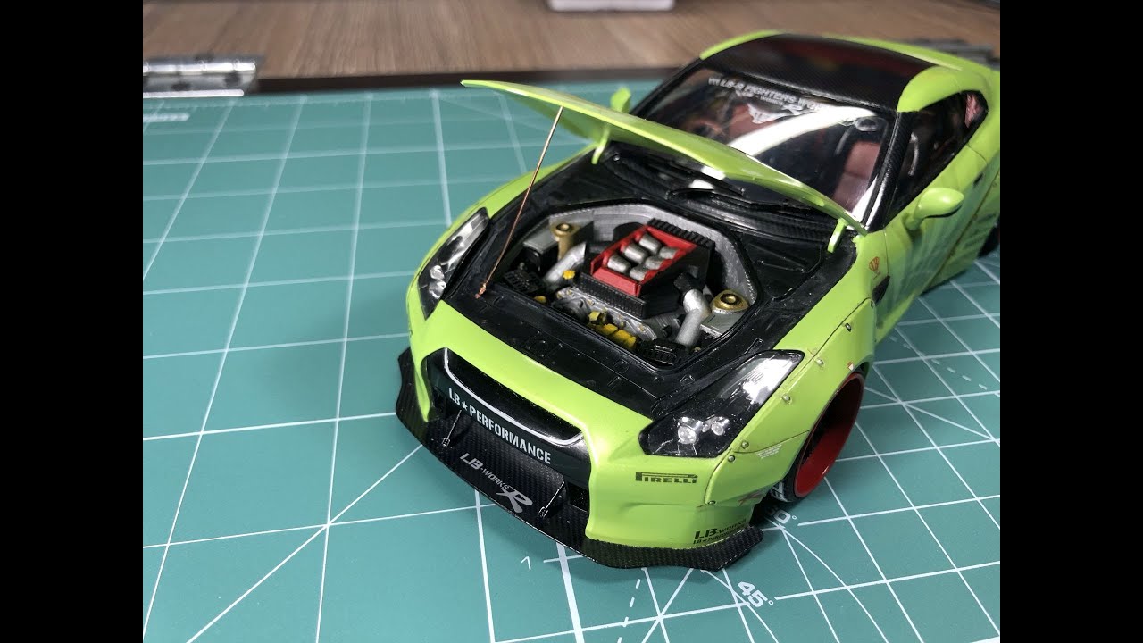 3D Printed VR38DETT detail set for Aoshima Liberty Walk LB Works R35 GT ...