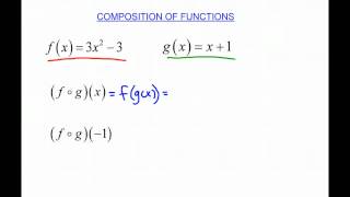 Composition of Functions