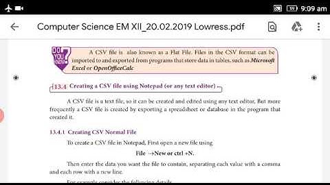 12 th Comp Science CH 13 Python and CSV files part 2