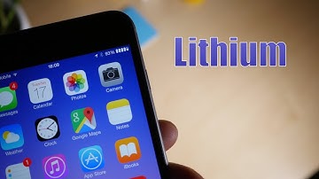 Cydia Tweak: Lithium - Theme the battery indicator on iOS 8