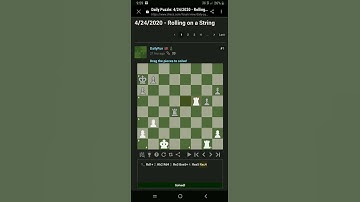 Chess.com Daily puzzle and solution (April 24 2020)