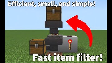 TINY Item Filter For Minecraft Bedrock