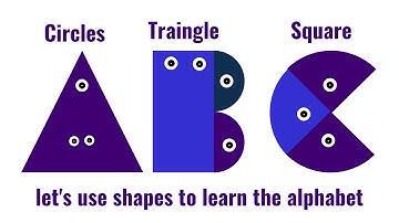 Let‘s Use Shapes to Learn The Alphabet Song Circles, Tringles, Squares