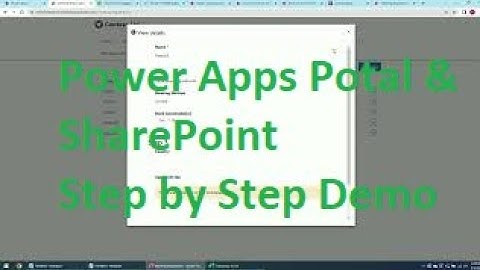 Demo step by step: Power Apps Portal with several steps of process and SharePoint Documents upload