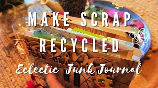 How to make SCRAP recycled Junk Journal from things at home / Easy Beginners Junk Journal