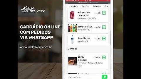Cardápio Online com Pedidos Via WhatsApp