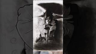 How to draw sasuke evil mod 🗿😱 #youtubeshorts #animeeart