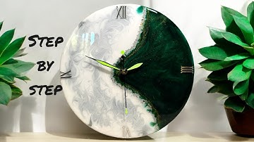 Resin Clock DIY Tutorial | White VS Green