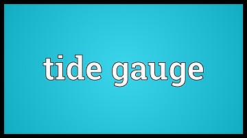 Tide gauge Meaning