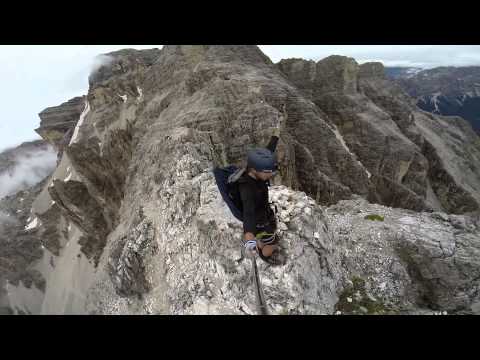 Bardzo trudna via ferrata na Tofanę di Mezzo (3241m n.p.m. HD!!) przez Punta Anna. Dolomity