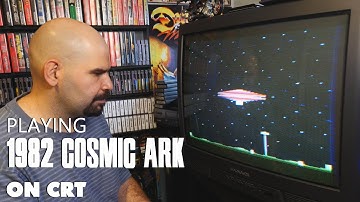 Cosmic Ark for Atari 2600 on a CRT (Memory Lane)