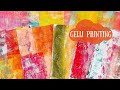 Gelli Printing with the new Stamps + Printing on Acetate and Tissue Paper