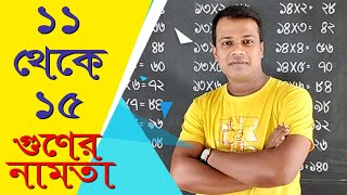 Basic mathematics II Multiplication Table 11 - 15 II ১১ থেকে ১৫ এর নামতা screenshot 4