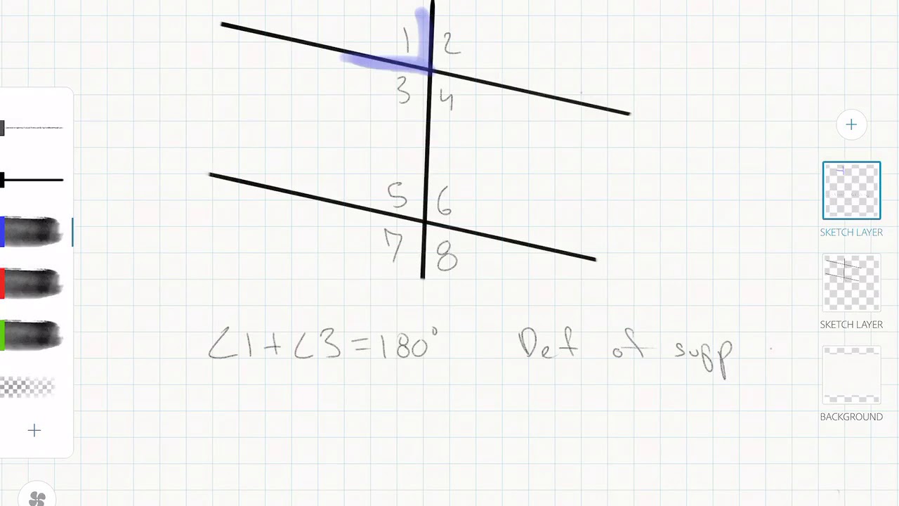 Same side exterior angles