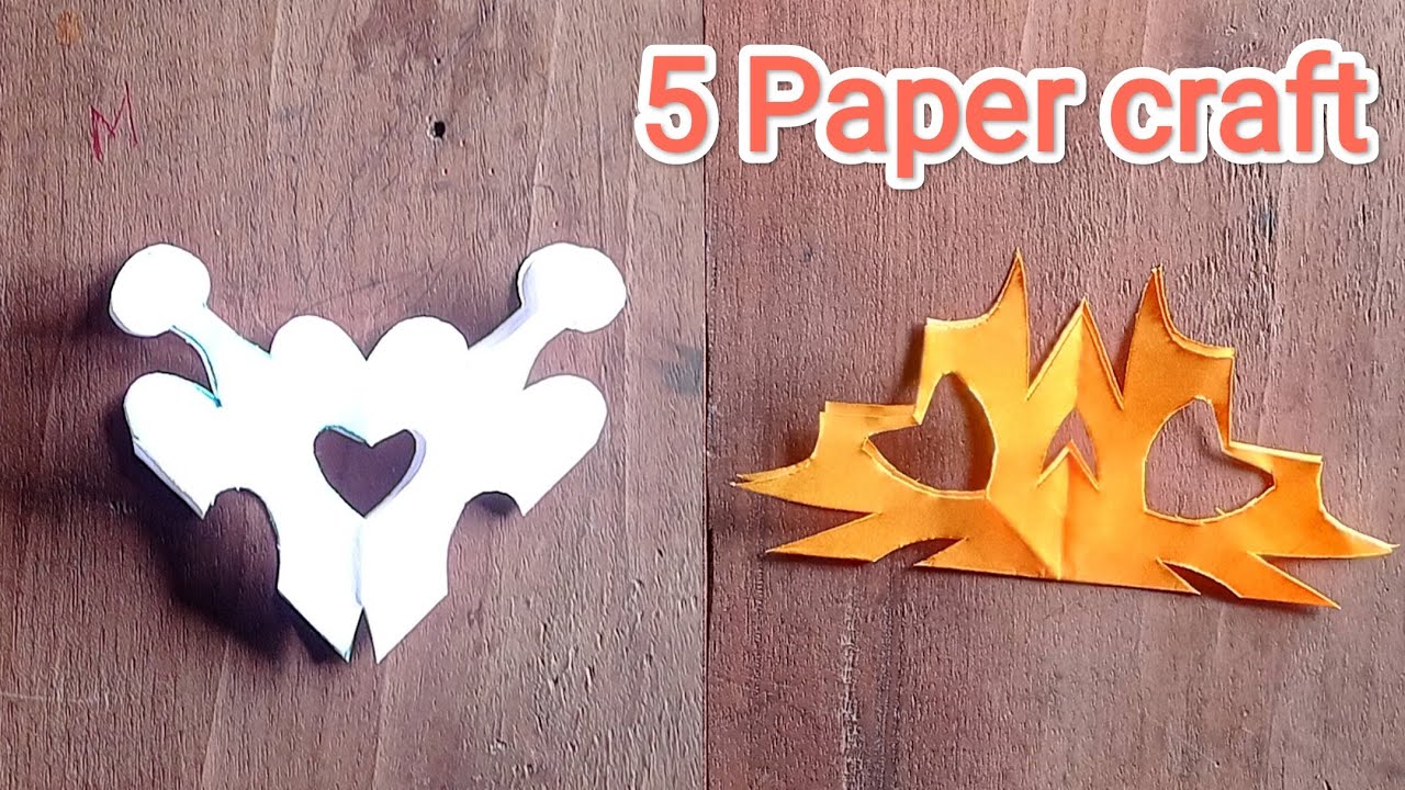 5 beautiful paper craft|| paper design @m.acreative - YouTube