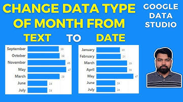 Change Month Data Type from Text to Date in Google Data Studio by @ExcelSujeet