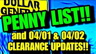 Dollar General Penny List \& Clearance Updates! April 02, 2024