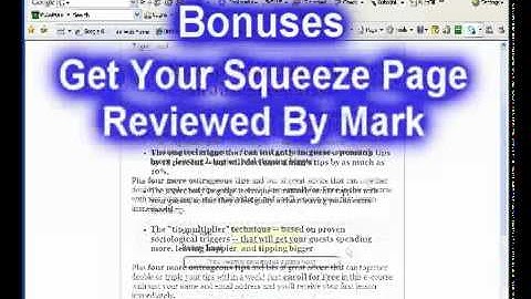 How to Make A Squeeze Page.wmv
