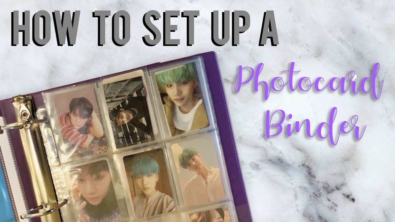 🌼 How to Set Up a K-Pop Photocard Binder 