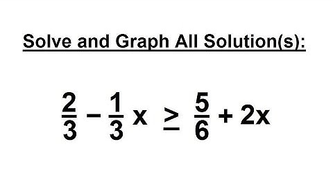 PreCalculus - Algebra Fundamental Review (40 of 80) Solve Inequalities (Linear/1-Variable)