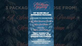 Treat yourself, Or Someone Special to one of Sarah’s VIP ‘Silver Bells’ Experience Packages! ❄️