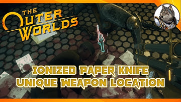 THE OUTER WORLDS - Ionized Paper Knife Unique Weapon Location