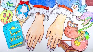 Paper ASMR | Saving Snow White’s Hands After the Poison Apple 🍎💔 #asmr #paperasmr #snowwhite