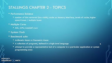 CSIT 256 Chapter Overview Stallings Ch 02