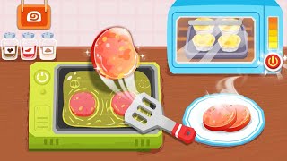 Baby Panda's Breakfast Cooking | Become a Little Chef, Cook Delicious Food | Babybus Gameplay Video screenshot 4