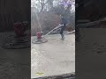 Smoothing Fresh Concrete! Power Trowel Finishing on Rural Road