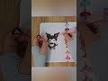 Cute Kuromi Maid Journal Spread &amp; Stickers