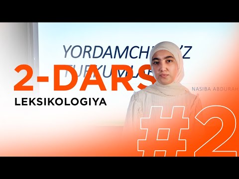 Bepul ona tili darsi | 2-dars Leksikologiya