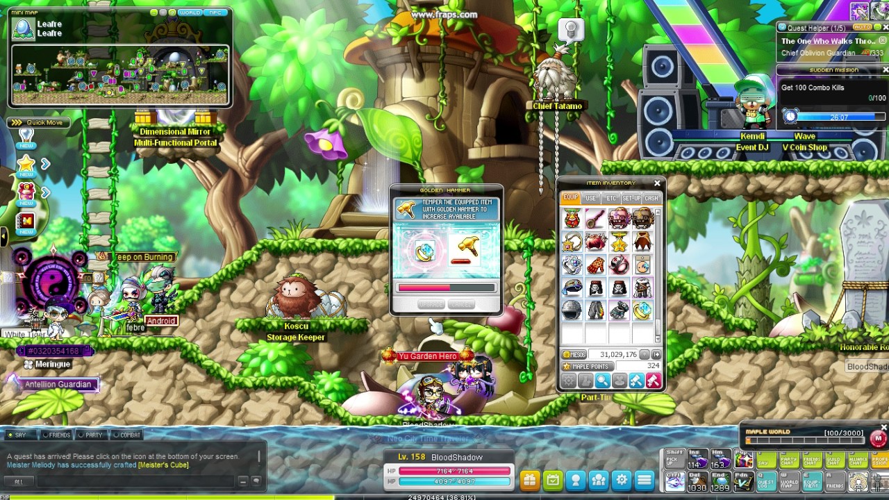 MapleStory Golden Hammer x2 50 Attempt! FAIL! LUCK?! WTF? UNLUCKY! LOOK! HORRIBLE RESULT! YouTube