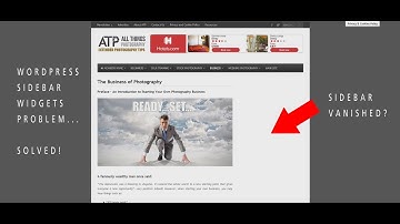 Wordpress Sidebar Issues and Dead Plugins