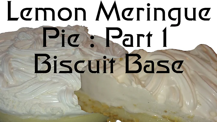 Lemon Meringue Pie : Part 1 Biscuit Base
