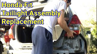 Honda Fit Taillight Assembly Replacement  first gen