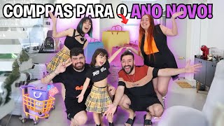 NOSSAS COMPRAS PARA O ANO NOVO @FlavioeKairaah | teve surpresa pra Aiko 🥰