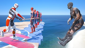 GTA 5 SPIDER-MAN WITH A BASEBALL BAT vs SUPERHEROES! (Euphoria Physics) Ep.35