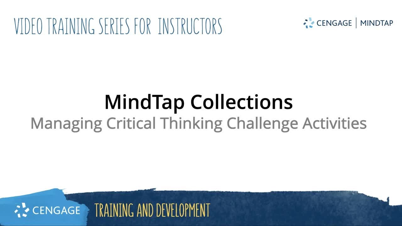 mindtap critical thinking answers