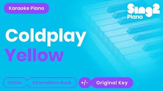 Coldplay - Yellow (Piano Karaoke)