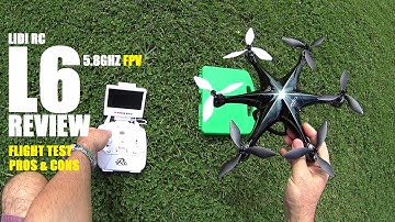 LiDi RC L6 FPV 5.8ghz Hexacopter Review - [Flight Test, Pros & Cons]