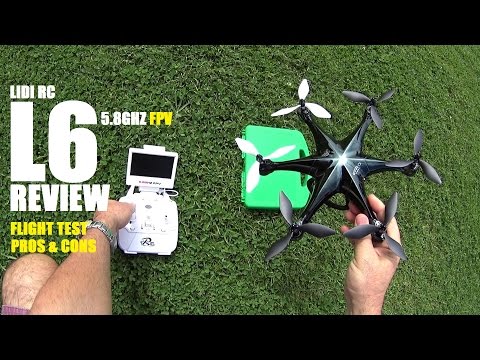 LiDi RC L6 FPV 5.8ghz Hexacopter Review - [Flight Test, Pros & Cons]