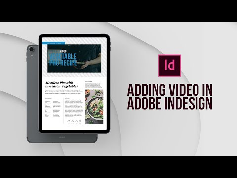How to add videos to an interactive layout in Adobe InDesign