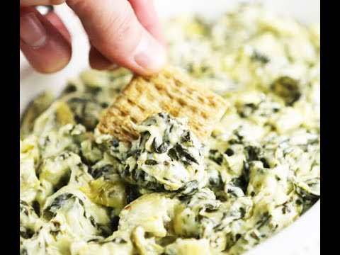 The BEST Hot Spinach Artichoke Dip in a crockpot - by Pip and Ebby